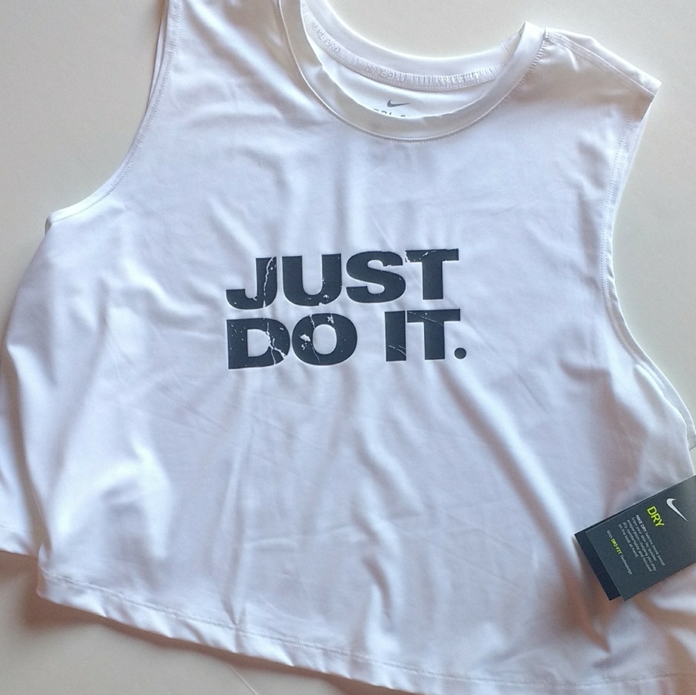 Just Do It White Tank Top! - Picture 3 of 4